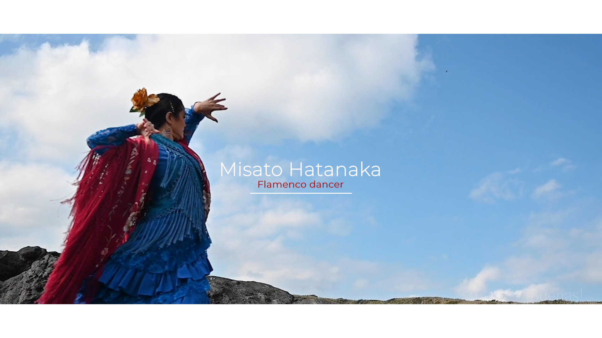 Promotional shoot by drone Misato Hatanaka （Flamenco dancer）